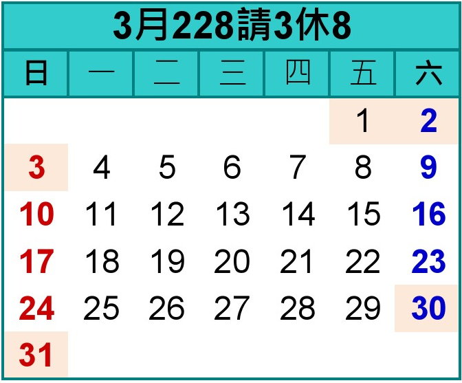 2019年3月請假出國攻略